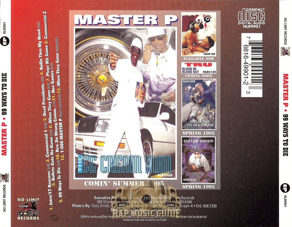 Master P - 99 Ways To Die: 1st Press. CD | Rap Music Guide